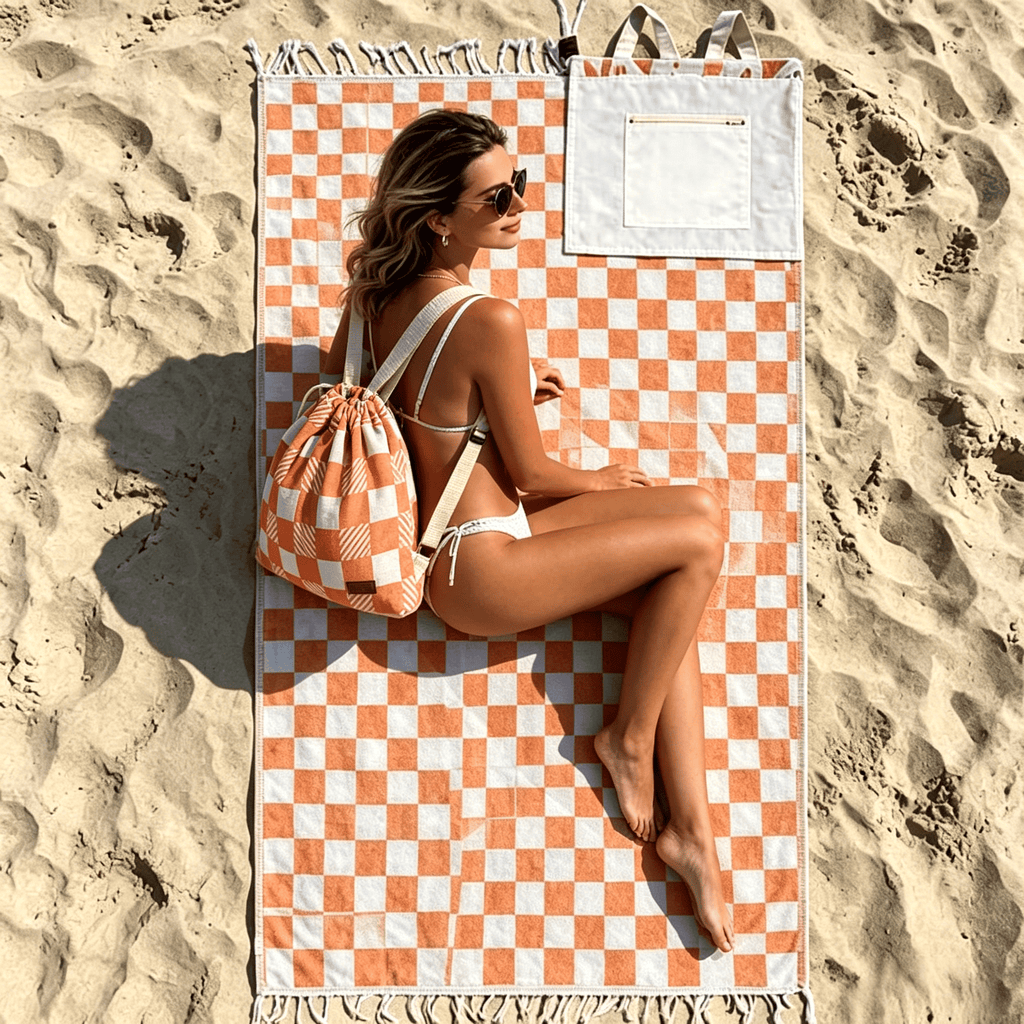 🌴 2-in-1 Beach Towel Backpack — Your Must-Have Summer Essential
