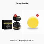 ✨ Tire wax – restores black gloss. blocks UV. repels dirt. Easy & quick!