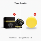 ✨ Tire wax – restores black gloss. blocks UV. repels dirt. Easy & quick!