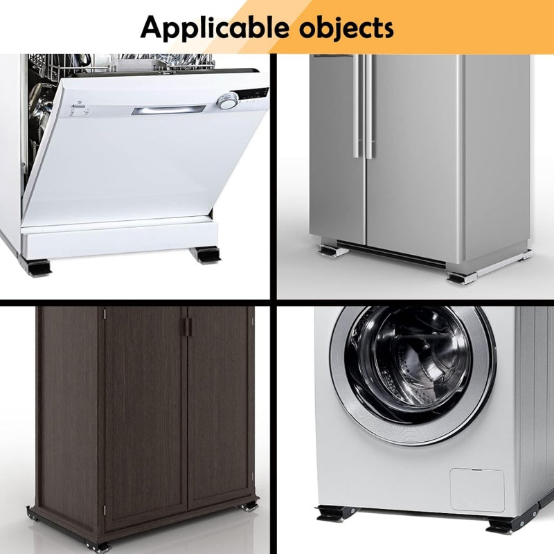 Heavy-Duty Adjustable Appliance Roller Base with Locking Wheels – Supports Up to 660 lbs