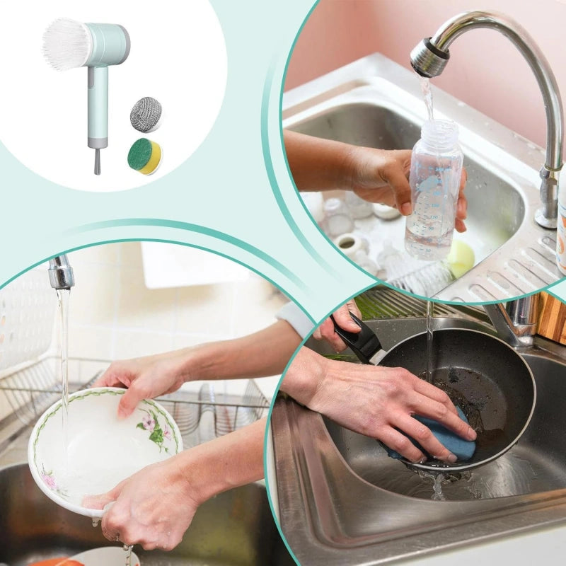Cordless Electric Spin Scrubber for Bathroom & Home Cleaning