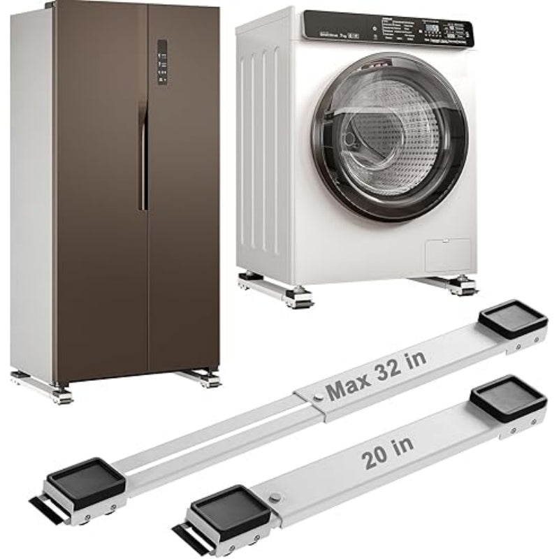 Heavy-Duty Adjustable Appliance Roller Base with Locking Wheels – Supports Up to 660 lbs