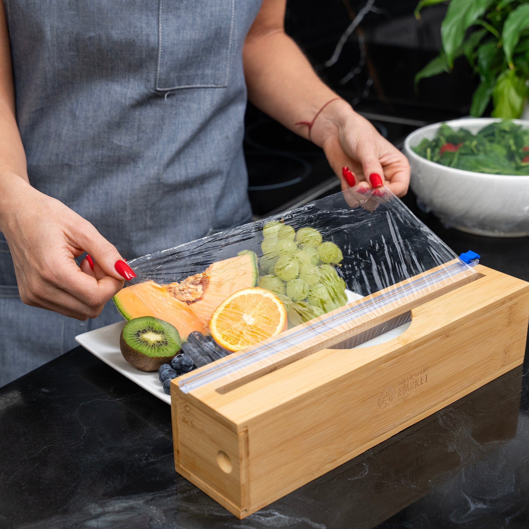 Bamboo Compostable Plastic Wrap Starter Set
