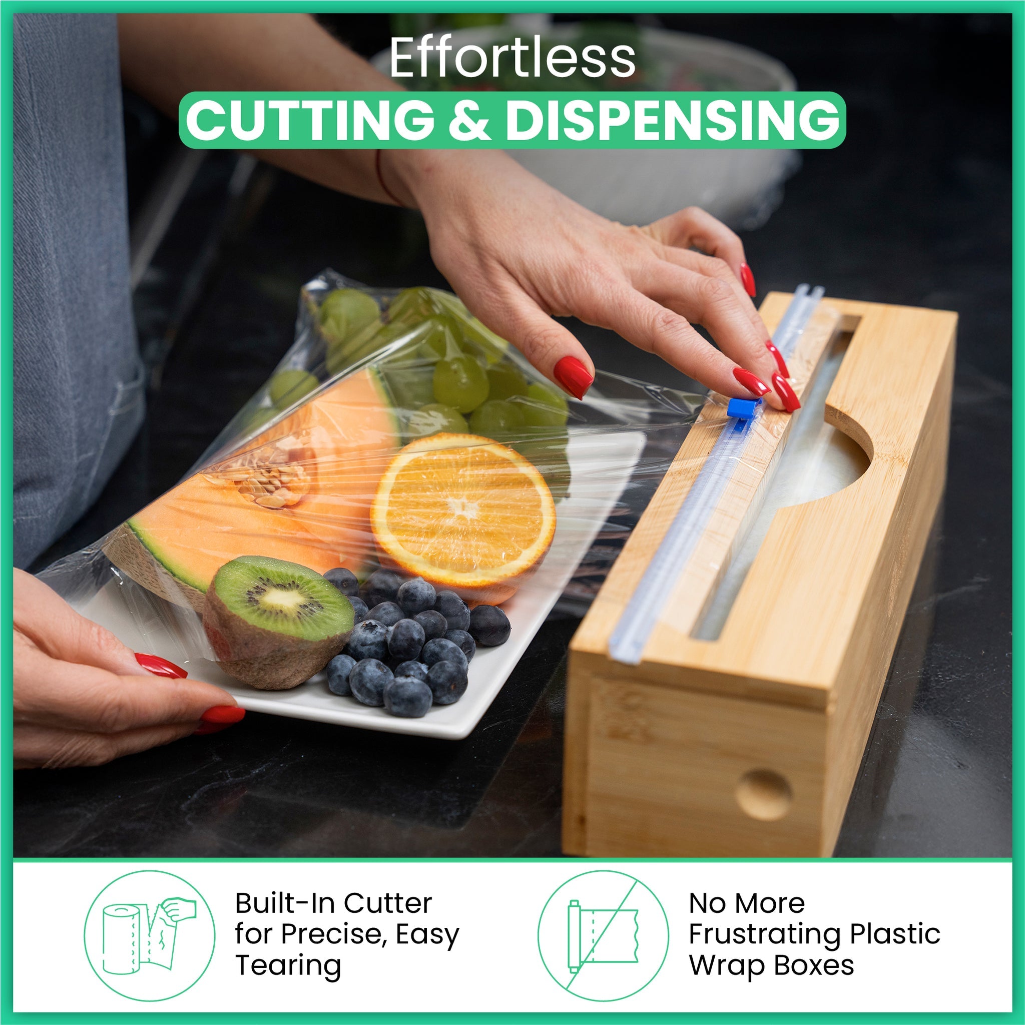 Bamboo Compostable Plastic Wrap Starter Set