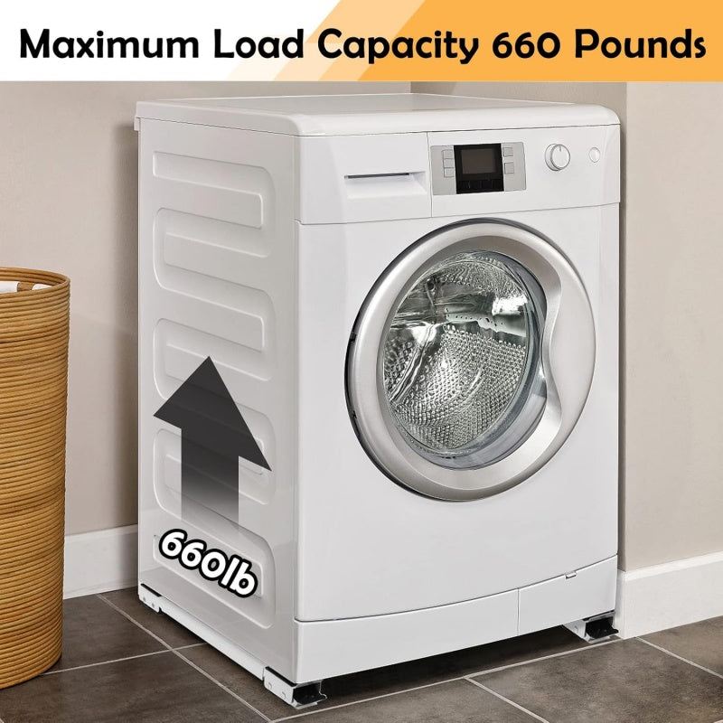 Heavy-Duty Adjustable Appliance Roller Base with Locking Wheels – Supports Up to 660 lbs