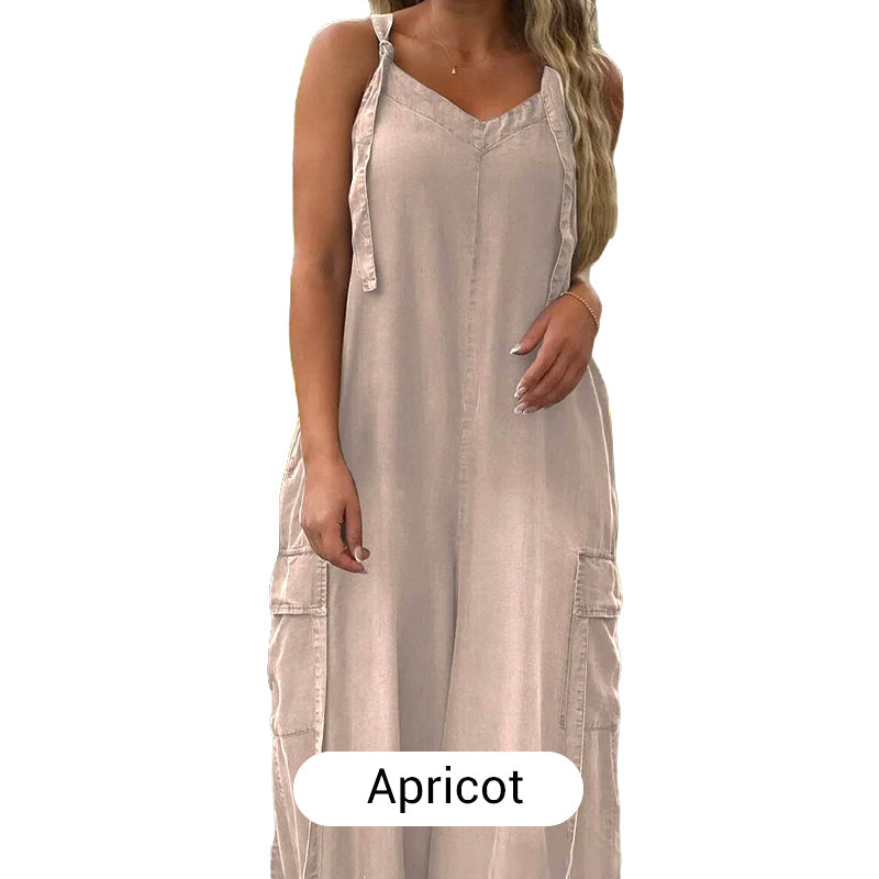 💕Limited Sale 50% OFF💕Women's Loose Wide-Leg Jumpsuit with Pockets