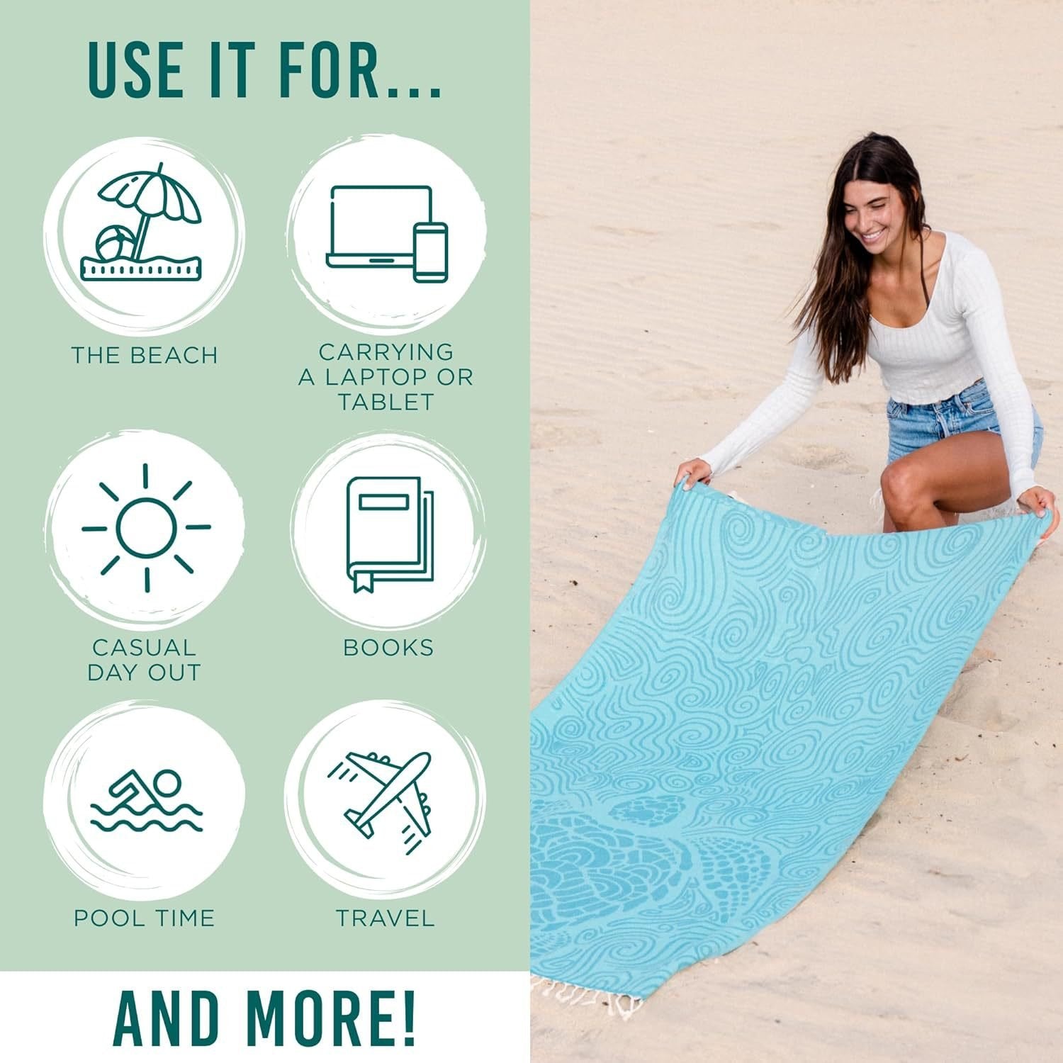 🌴 2-in-1 Beach Towel Backpack — Your Must-Have Summer Essential