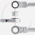 💥15pcs Adjustable Ratchet Wrench Kit🎅Great Gift🎁(Great Sale⛄Buy 2 Get 10% OFF + Free Shipping)