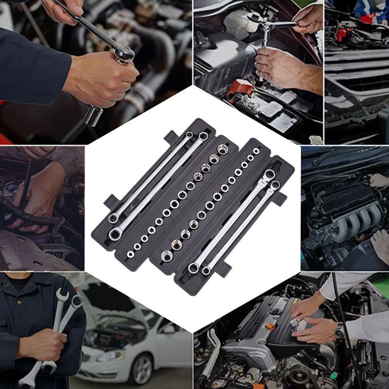 💥15pcs Adjustable Ratchet Wrench Kit🎅Great Gift🎁(Great Sale⛄Buy 2 Get 10% OFF + Free Shipping)