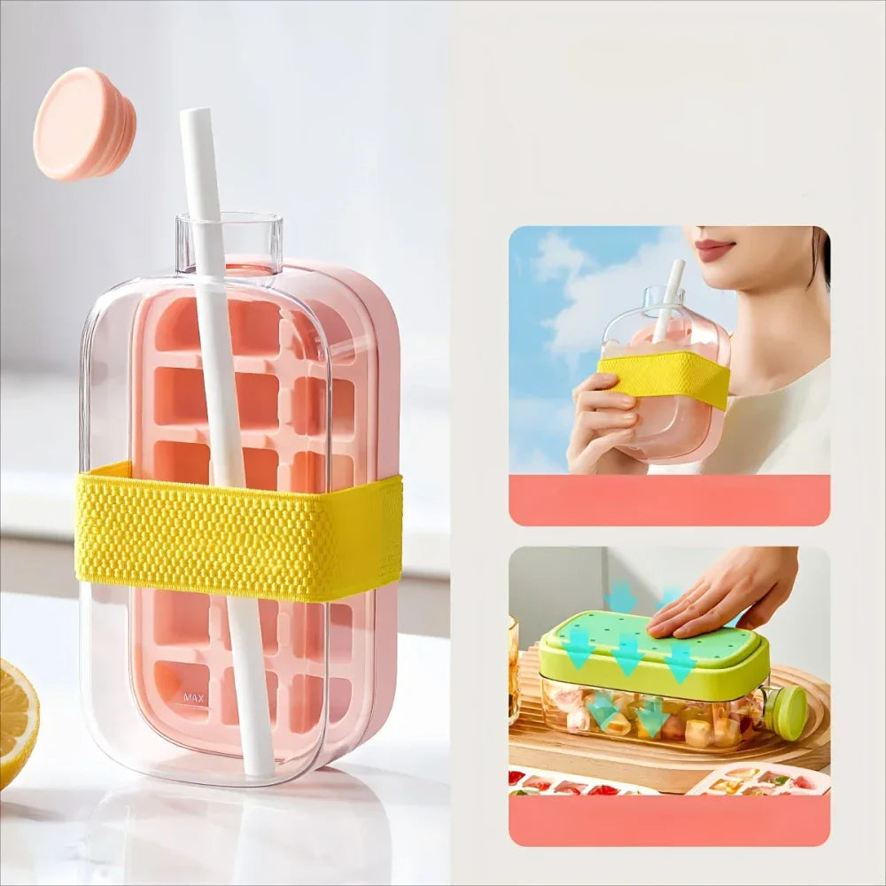 2-in-1 Portable Ice Maker Bottle – Freeze, Sip & Refresh Anywhere