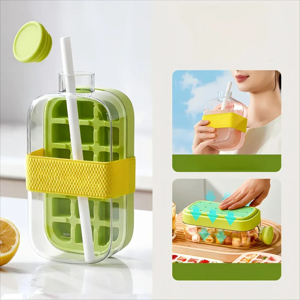 2-in-1 Portable Ice Maker Bottle – Freeze, Sip & Refresh Anywhere