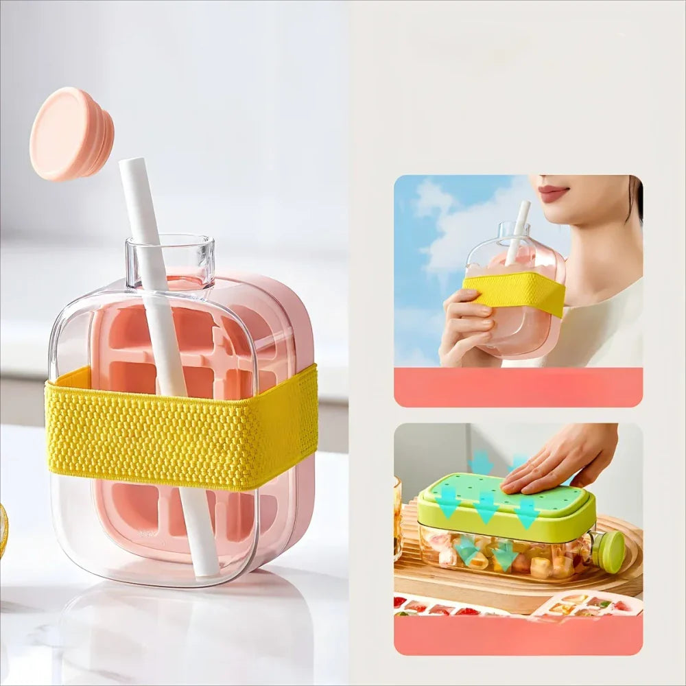 2-in-1 Portable Ice Maker Bottle – Freeze, Sip & Refresh Anywhere