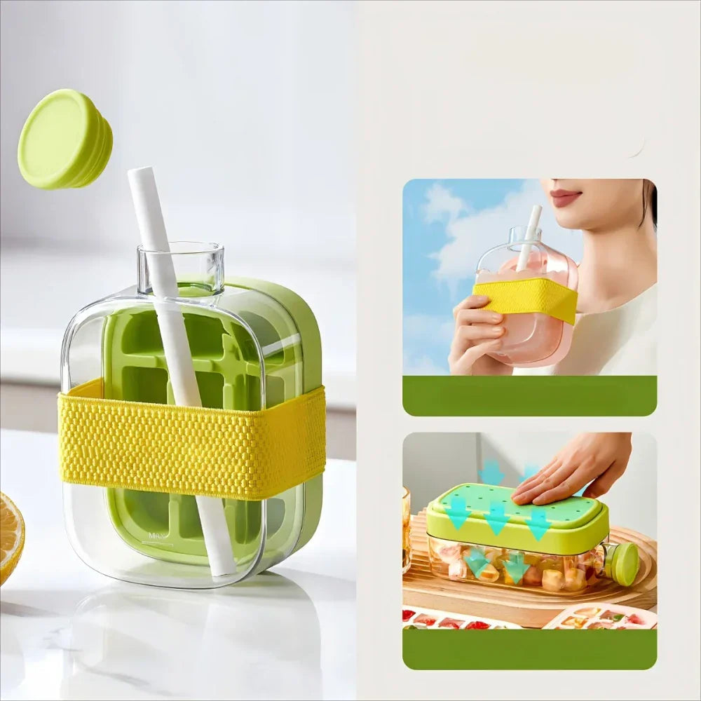 2-in-1 Portable Ice Maker Bottle – Freeze, Sip & Refresh Anywhere