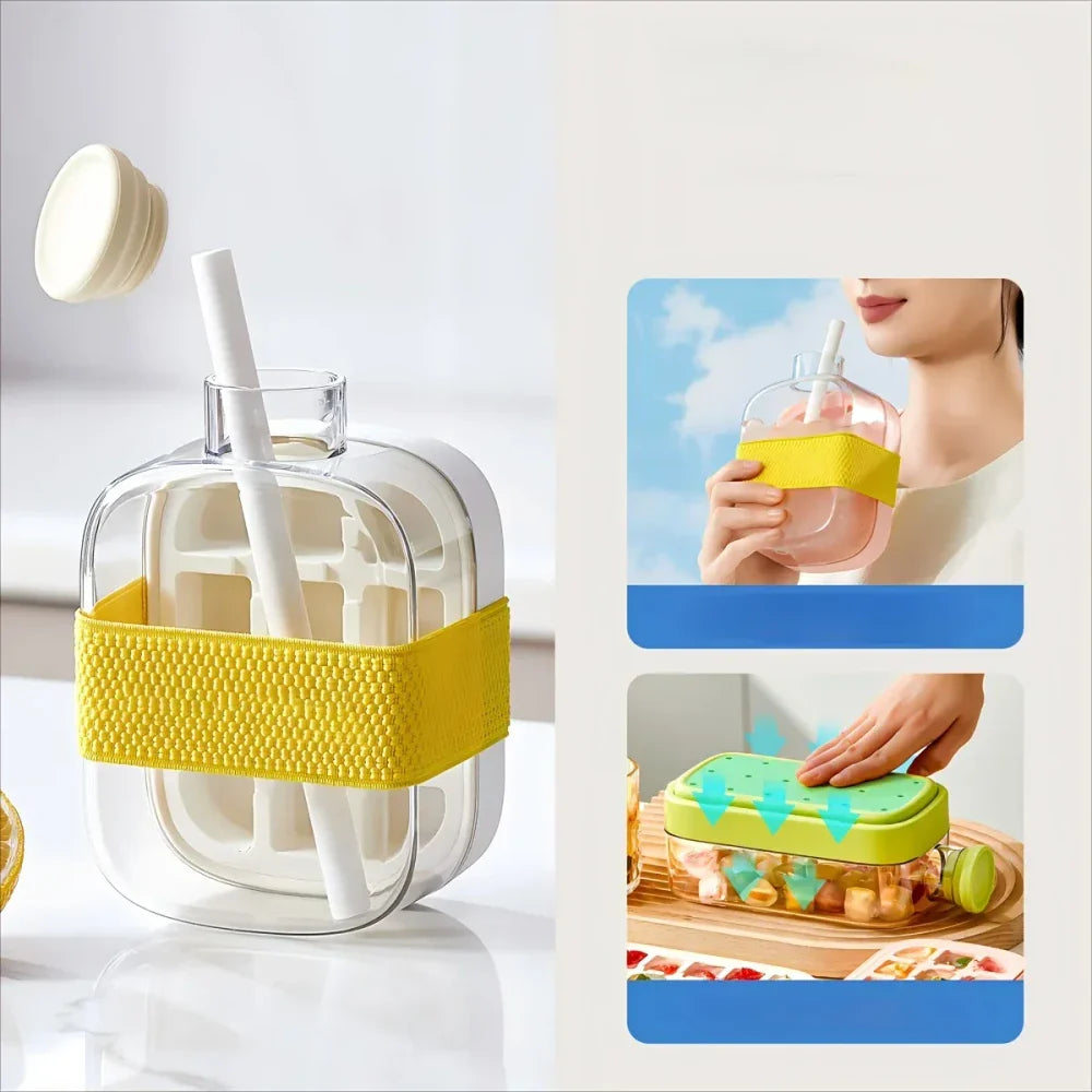 2-in-1 Portable Ice Maker Bottle – Freeze, Sip & Refresh Anywhere