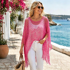 🏆 Last Day Special Price £9.99! 💐Summer Metallic Crochet Cover-Up – Lightweight. Flowy & Effortlessly Stylish summer outfit