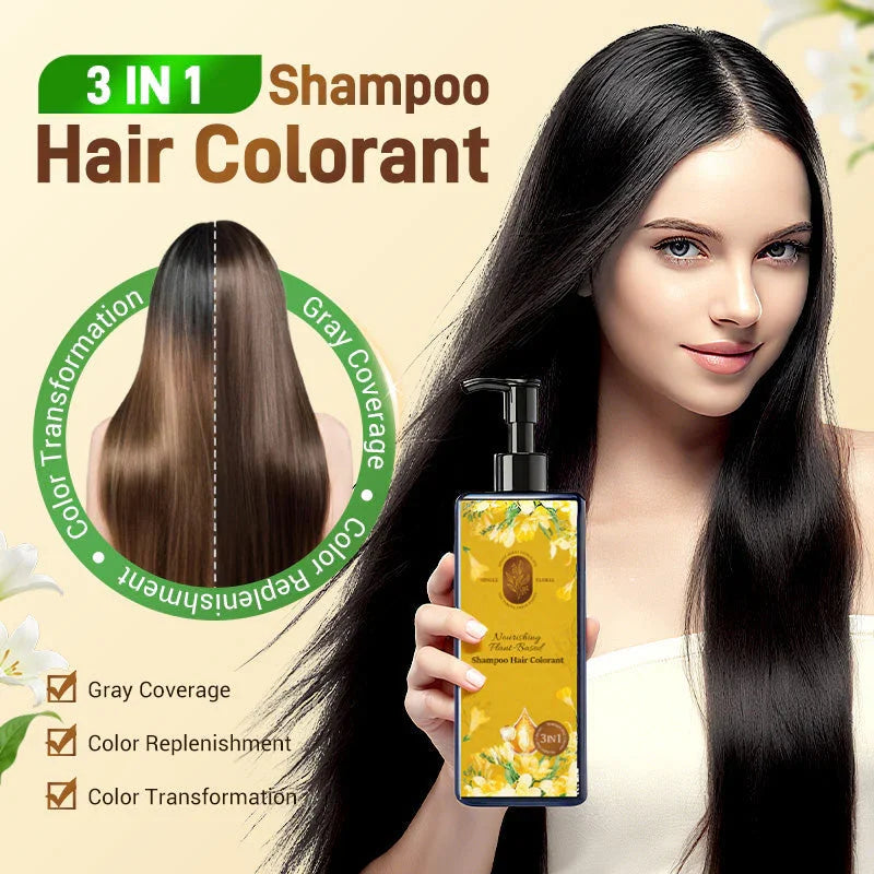 🔥 2025 Hot Sale 🔥Nourishing Plant-Based Hair Color🎁Free Gift brush!