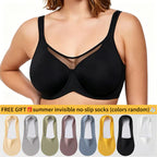 🔥Last Day Special Price £7.99💐Women's Elegant Sheer Full Coverage Plus Size Bra(副本)