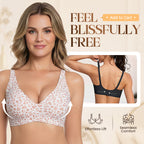 💗LAST DAY SALE 50% OFF⚡50K+ SOLD💕 Jelly Wireless Womens Comfortable Wireless Bras Push Up Bralettes Seamless Tshirts Bras Deep V Everyday Bras
