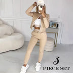 🎉New Year's Hot Sales - 70% OFF😍Women's 3-Piece Zip-Up Tracksuits