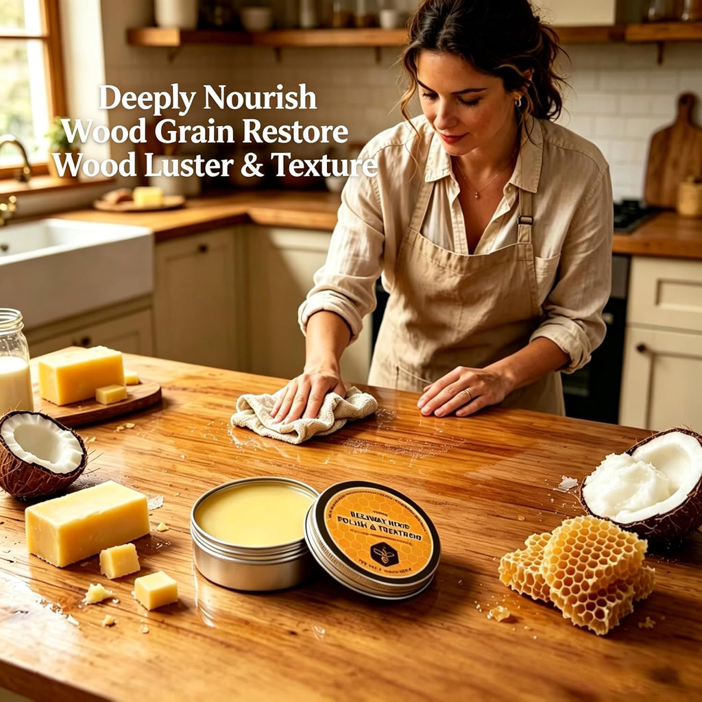 Multi-purpose wood furniture care paste