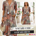 💥Women's Vivid Printed V-Neck Midi Dress
