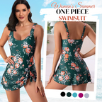 👙Last Day Sale 50% OFF💃Women's One Piece Tummy Control Tie Knot Swimsuit