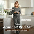 🔥40% OFF!💓Women's Crew Neck Top & Drawstring Pants Set