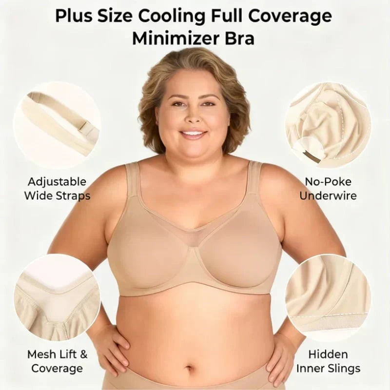 🔥Last Day Special Price £7.99💐Women's Elegant Sheer Full Coverage Plus Size Bra(副本)