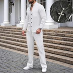⏳Time-Limited Special⏰Men's Casual Waffle Shirt Pants 2-Piece Set