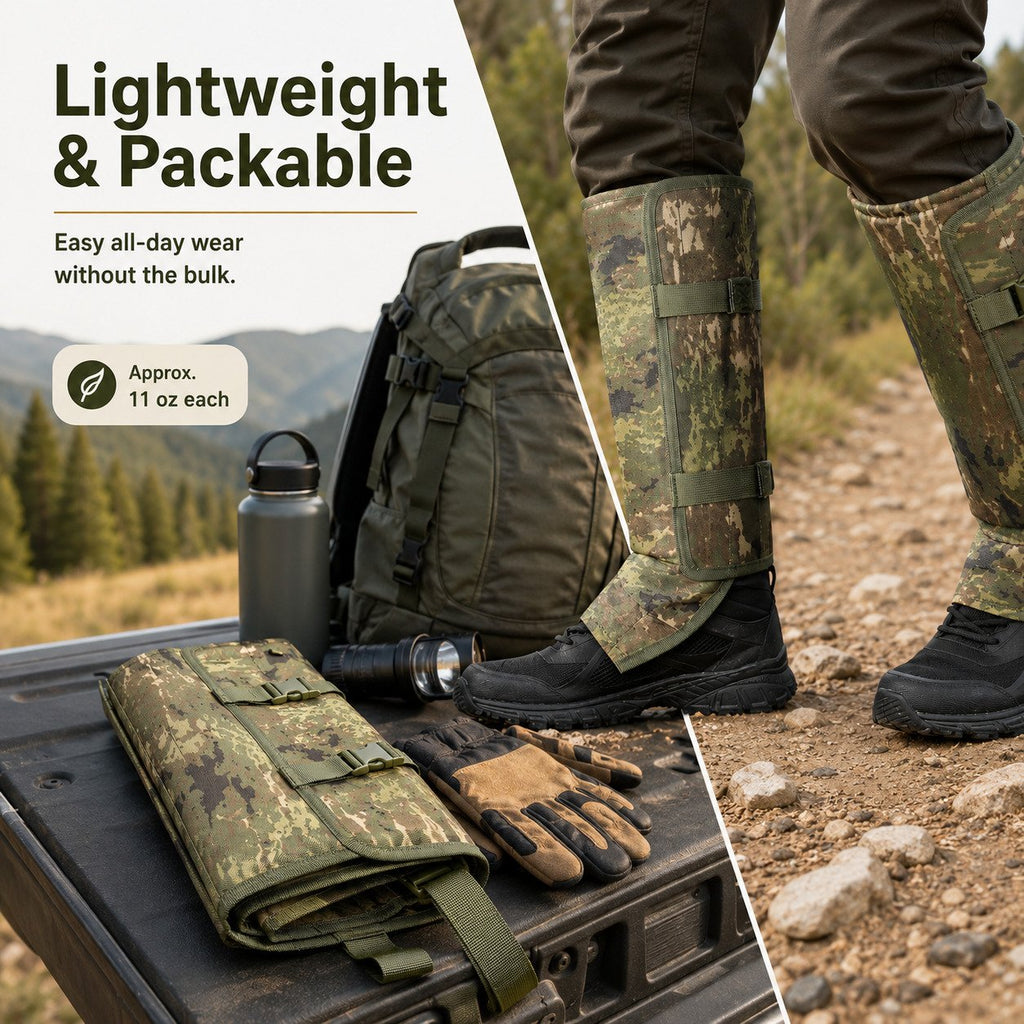 🐍 Heavy-Duty Snake Protection Gaiters – Reinforced 1000D Outdoor Leg Guards