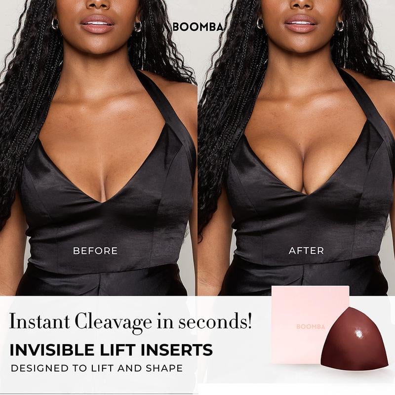 💕OUFALI Lift Inserts for Bras – Lightly Padded. Double-Sided Adhesive👙 Reusable. Washable • Natural Lift • Seamless Under Clothing ✨