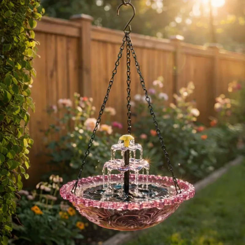 💞50K+ SOLD!🐦🌧️Vintage-Style Bird Feeder with Bath – Hangs anywhere. easy to fill. Attracts robins & blue tits. Perfect for nature lovers. 🏡✨