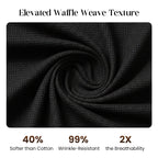 ⏳Time-Limited Special⏰Men's Casual Waffle Shirt Pants 2-Piece Set