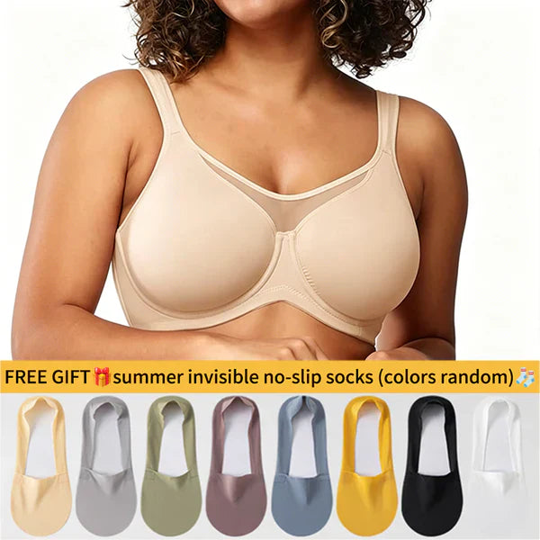 🔥Last Day Special Price £7.99💐Women's Elegant Sheer Full Coverage Plus Size Bra(副本)