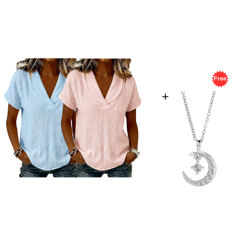 ⌛50% off on the last day-Women's Loose Fit Summer Knit Tee