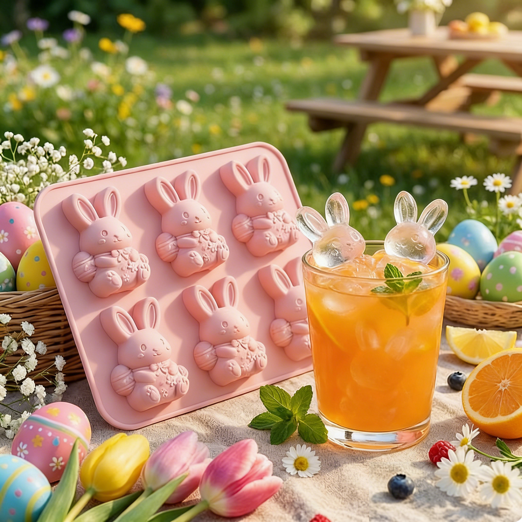 🐮 Mini Highland Cow Ice Cube Mold – Cute 3D Ice Cubes for Drinks, Parties & Gifts