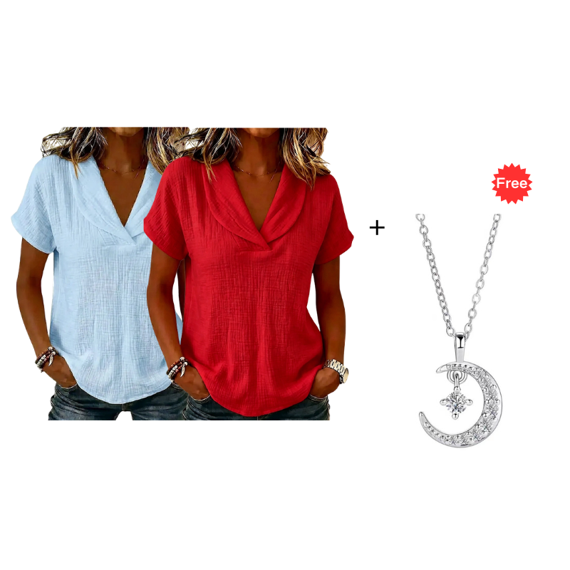 ⌛50% off on the last day-Women's Loose Fit Summer Knit Tee