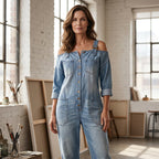 ⏳🔥LIMITED-TIME 50% OFF! 👗 Loose Fit Wide-Leg Overall Jumpsuit with Pockets – Effortless Comfort & Style ✨