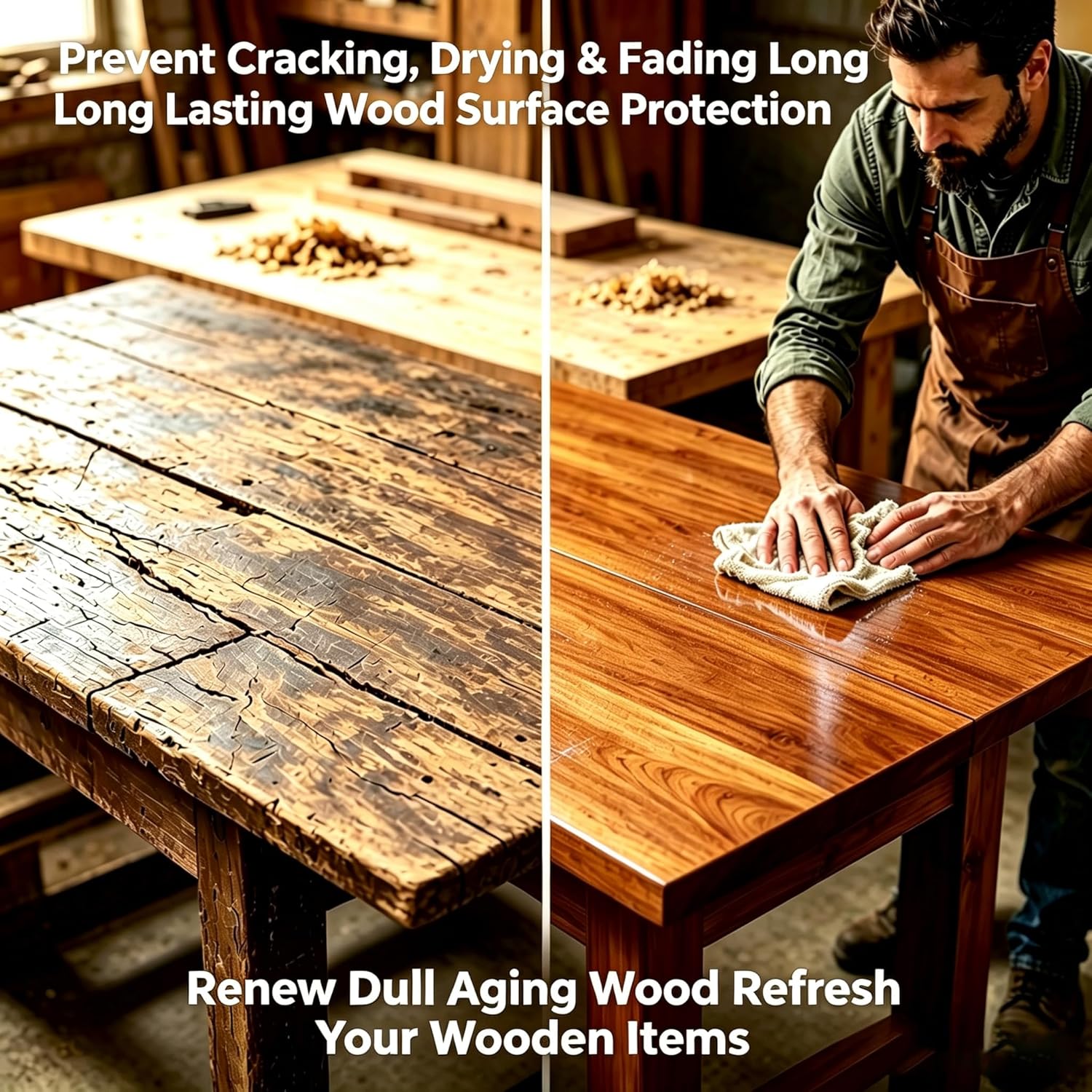 Multi-purpose wood furniture care paste