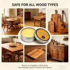 Multi-purpose wood furniture care paste