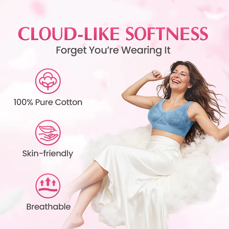 💕Buy 3+ for 15% off🔥Pure Cotton Buttonless Comfy Lifting Bra
