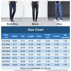 📢📢40% OFF !! ⏰Men's Elastic High Waist Straight Leg Jeans – Stretch Cotton. Breathable. Classic Fit ✨