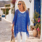 🏆 Last Day Special Price £9.99! 💐Summer Metallic Crochet Cover-Up – Lightweight. Flowy & Effortlessly Stylish summer outfit