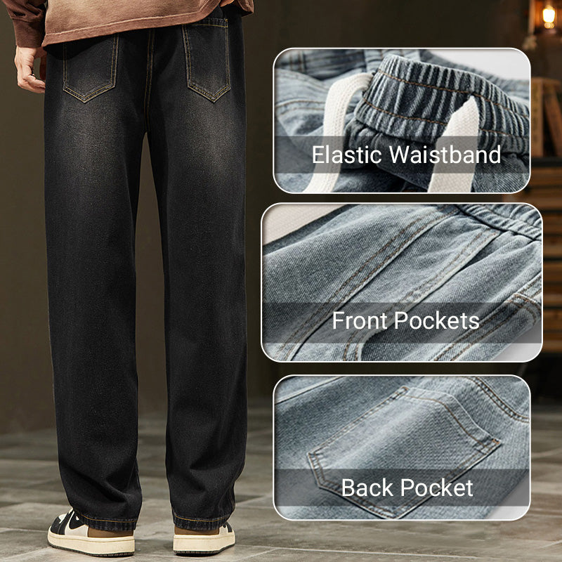 👖40% off!🆒Men's Loose Straight Jeans🏖️