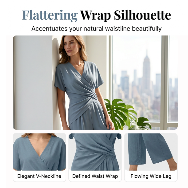 💃 Elegant Solid Color Two-Piece Set - instantly creates a feminine silhouette!