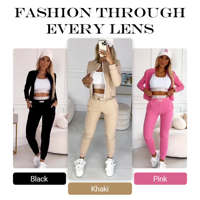 🎉New Year's Hot Sales - 70% OFF😍Women's 3-Piece Zip-Up Tracksuits