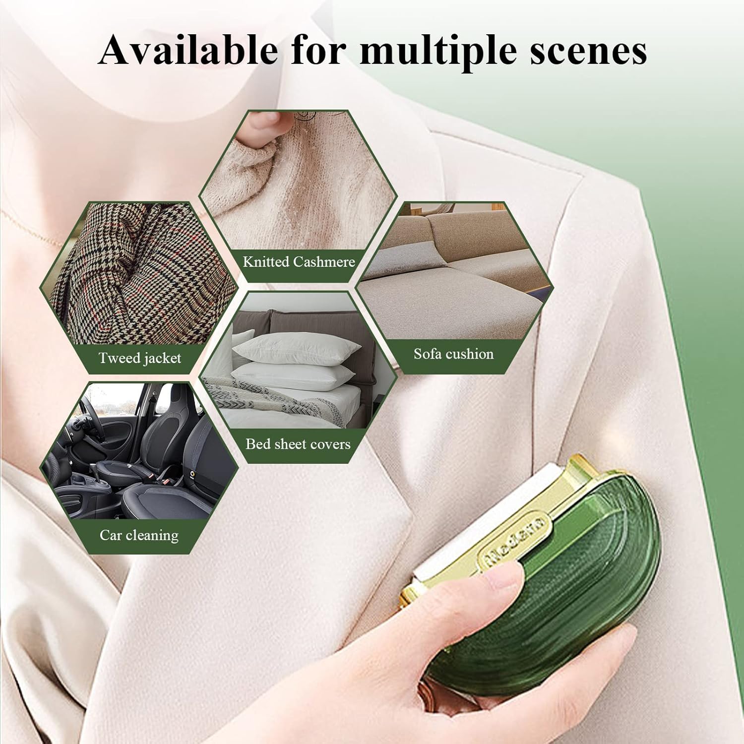 Instant Pet Hair Remover Roller – Double-Sided Sticky Lint Cleaner for Clothes, Bags & Car Seats
