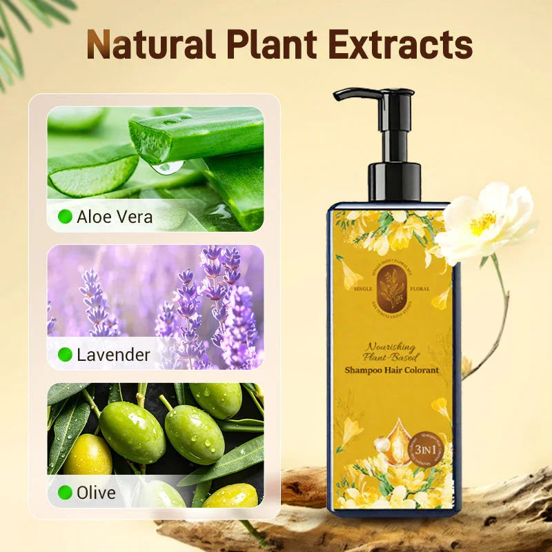 🔥 2025 Hot Sale 🔥Nourishing Plant-Based Hair Color🎁Free Gift brush!