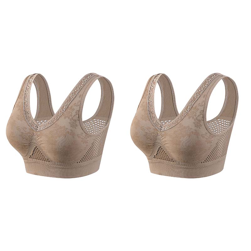 【✨1+1 Free - 2 Pcs】Pure Cotton Buttonless Comfy Lifting Bra