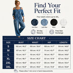 Loose Fit Wide-Leg Overall Jumpsuit with Pockets